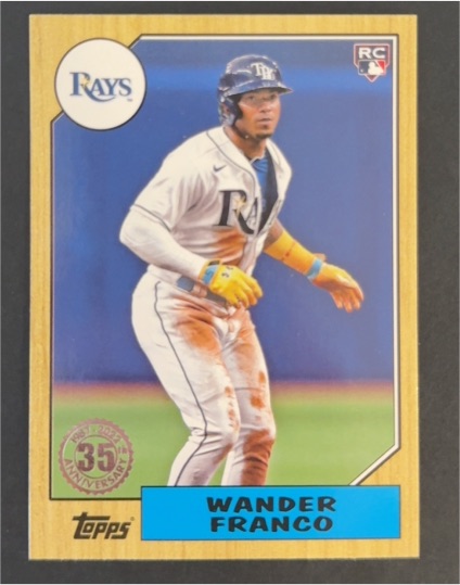 2022 Topps Update 1987 35th Anniversary #87TBU-48 Wander Franco — front