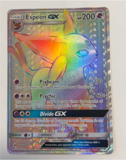 2017 Pokémon Sun & Moon #152/149 Espeon GX — front