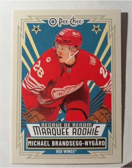 2025-26 O-Pee-Chee #584 Michael Brandsegg-Nygård Marquee Rookie — front
