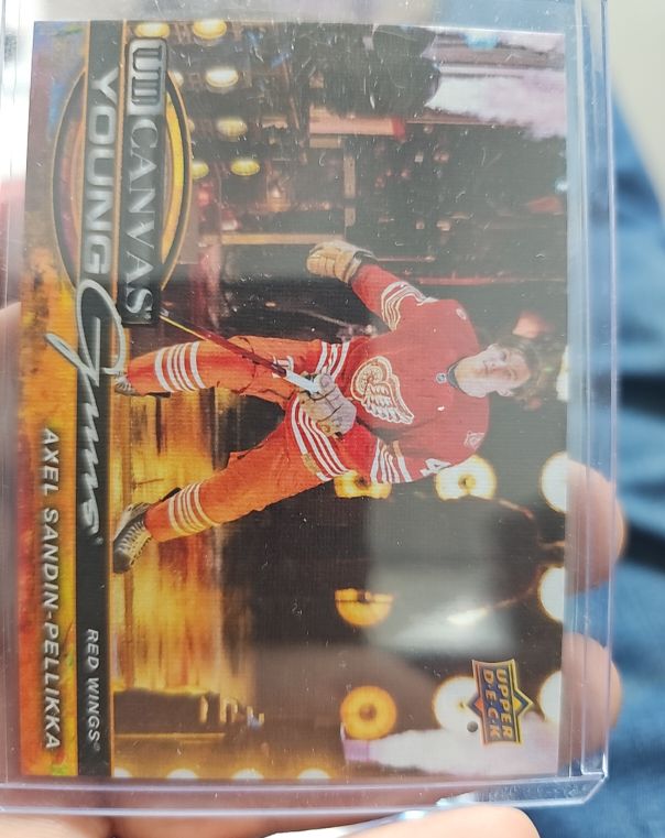 2025-26 Upper Deck Series 2 UD Canvas Young Guns #C-212 Axel Sandin-Pellikka — front