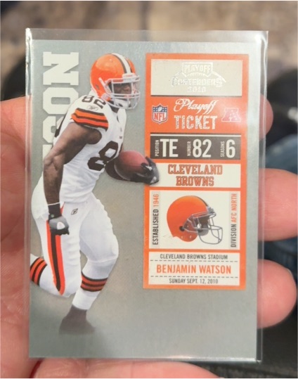 2010 Playoff Contenders #22 Benjamin Watson — front