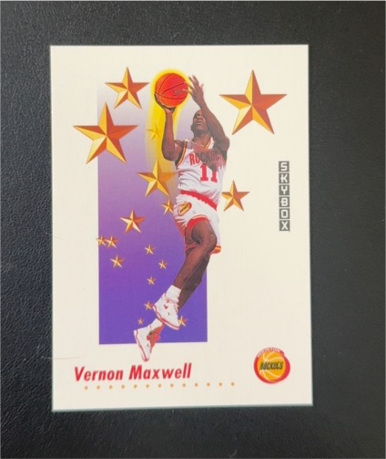 1991-92 SkyBox #495 Vernon Maxwell — front
