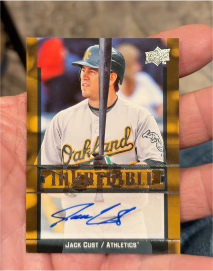 2009 Upper Deck Inkredible #JC Jack Cust — front