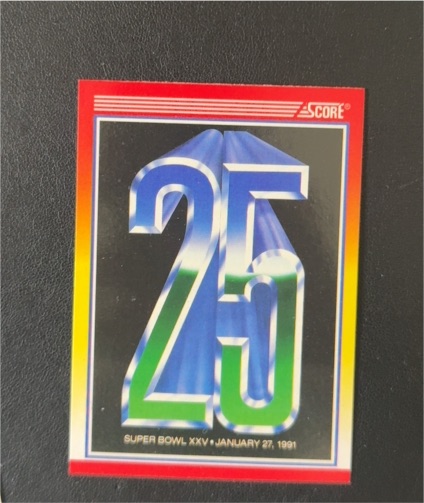 1990 Score #602 Super Bowl XXV — front