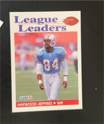 1992 Fleer #454 Haywood Jeffires — front
