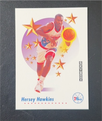 1991-92 Skybox #505 Hersey Hawkins — front