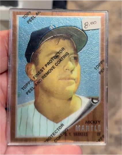 1996 Topps Finest #12 Mickey Mantle — front