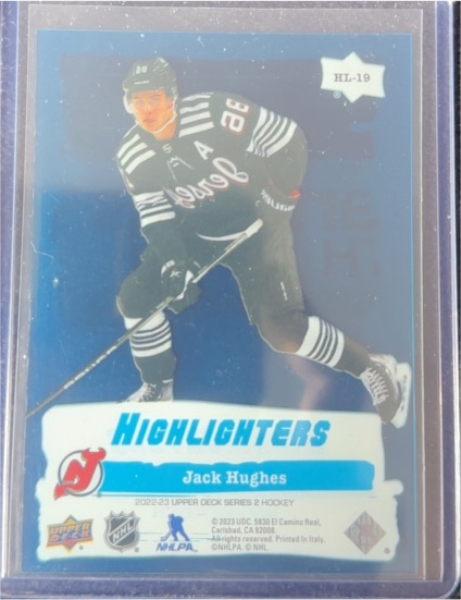 2022-23 Upper Deck Series 2 #HL-19 Jack Hughes — front
