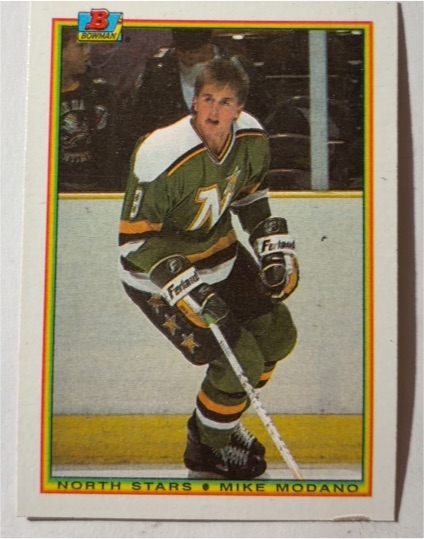 1990-91 Bowman #188 Mike Modano — front