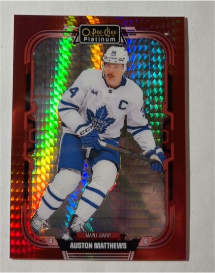 2024-25 O-Pee-Chee Platinum #193 Auston Matthews — front