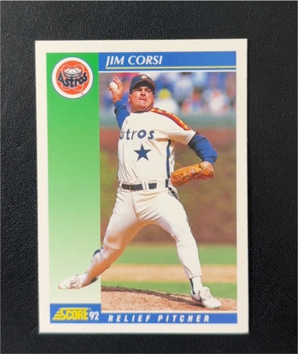 1992 Score #524 Jim Corsi — front