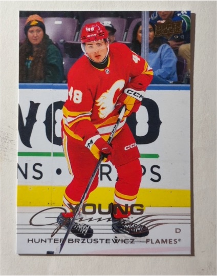 2025-26 Upper Deck Series 2 #455 Hunter Brzustewicz — front