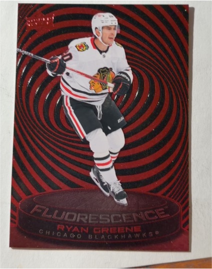 2025-26 Upper Deck Series 2 Fluorescence Red #F-5 Ryan Greene — front
