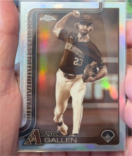 2025 Topps Chrome #4 Zac Gallen Sepia Refractor — front