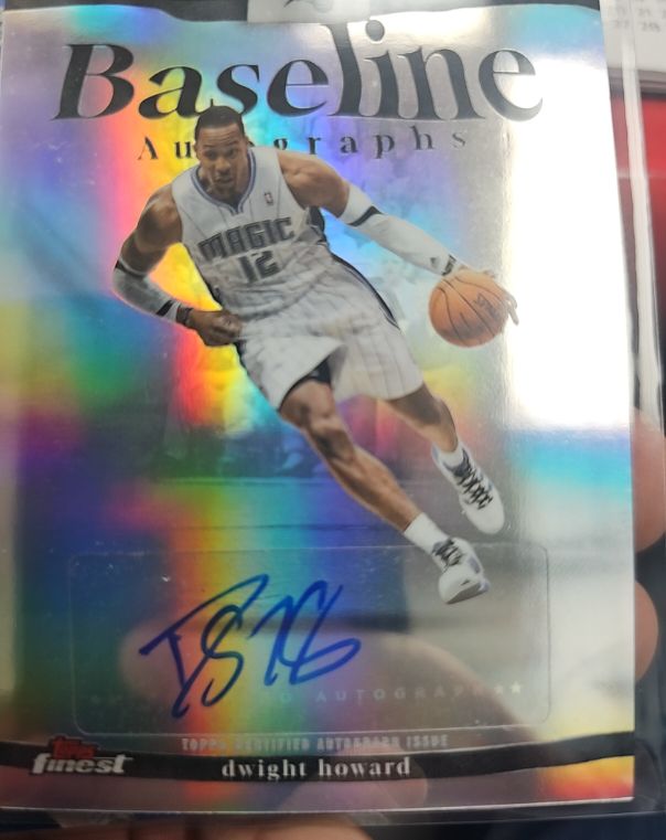 2025-26 Topps Finest Baseline Autographs #BA-DH Dwight Howard — front
