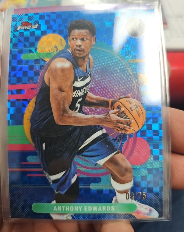 2025-26 Topps Finest #158 Anthony Edwards — front