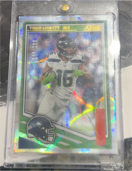 2025 Panini Score #86 Tyler Lockett Seattle Seahawks — front
