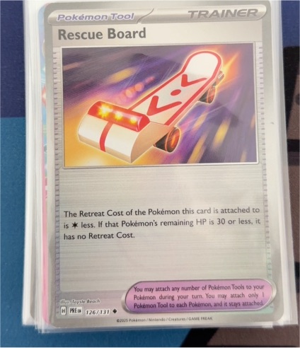2025 Pokémon SV: Prismatic Evolutions #126 Rescue Board — front