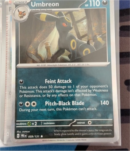 2025 Pokémon TCG SV: Prismatic Evolutions #059 Umbreon — front