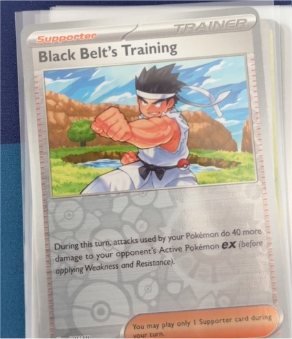 2022 Pokémon Prismatic Evolutions #097 Black Belt's Training — front