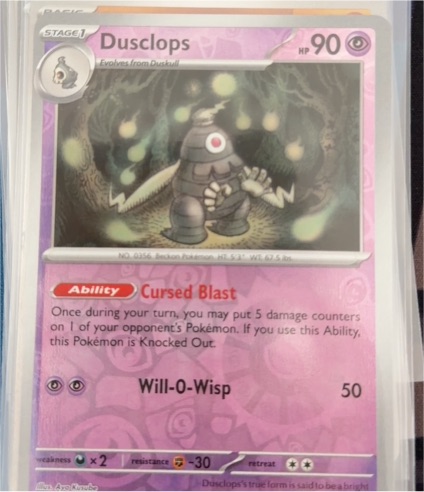2025 Pokémon Scarlet & Violet Prismatic Evolutions #36 Dusclops — front