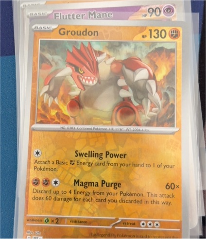 2022 Pokémon SWSH Paradox Rift #93 Groudon — front