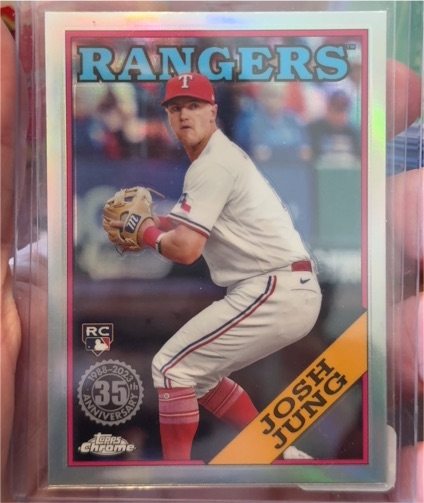2023 Topps Chrome Update #88CU-16 Josh Jung Rookie Texas Rangers — front