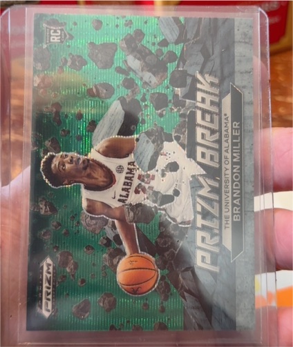 2023 Panini Prizm Draft Picks #8 Brandon Miller Prizm Break — front