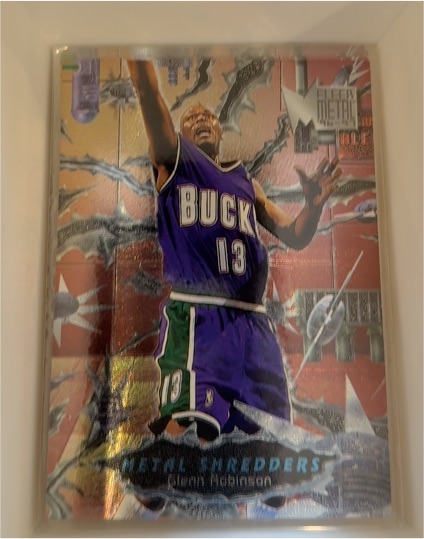 1996-97 Fleer Metal #245 Glenn Robinson Metal Shredders Milwaukee Bucks — front