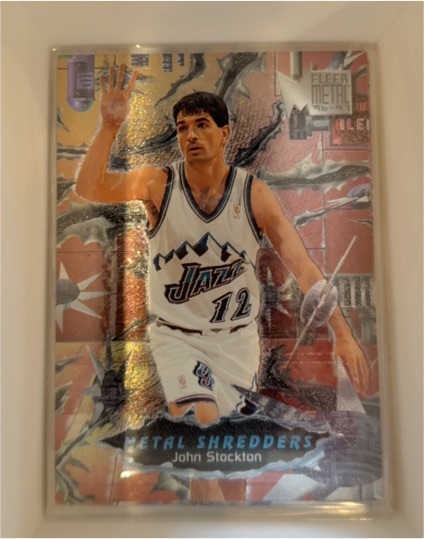 1996-97 Fleer Metal #246 John Stockton — front