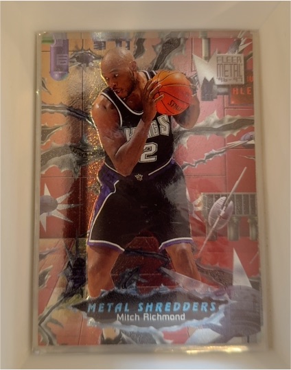 1996-97 Fleer Metal #244 Mitch Richmond Metal Shredders — front