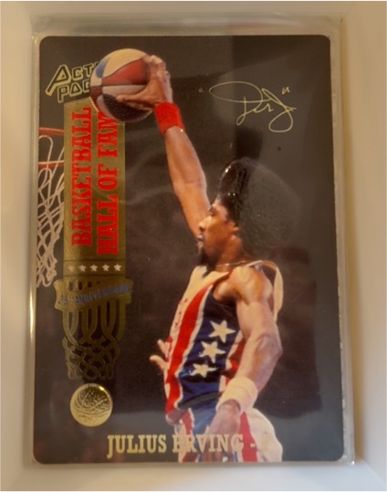 1993 Action Packed Hall of Fame #69 Julius Erving — front