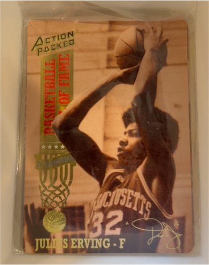 1993 Action Packed Hall of Fame #68 Julius Erving — front