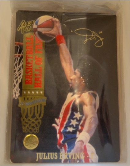 1993 Action Packed Hall of Fame #69 Julius Erving — front