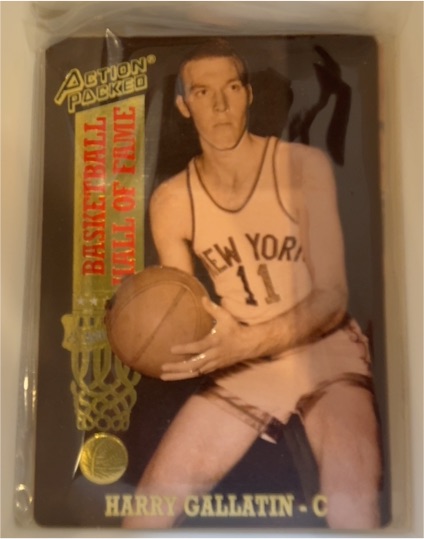 1993 Action Packed Hall of Fame #44 Harry Gallatin — front