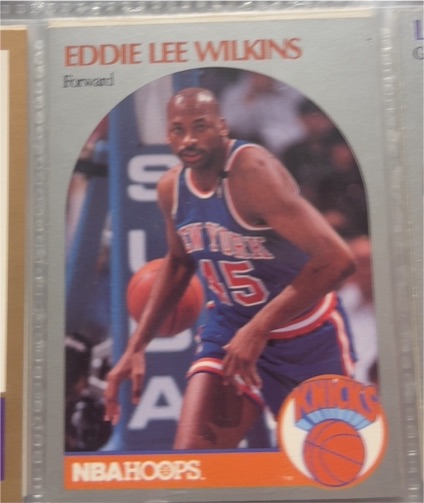 1990-91 NBA Hoops #211 Eddie Lee Wilkins — front