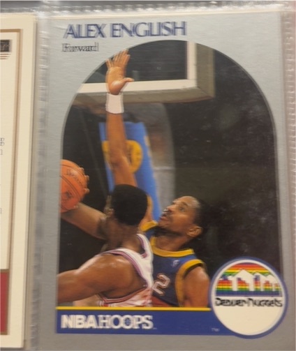 1990-91 NBA Hoops #94 Alex English — front