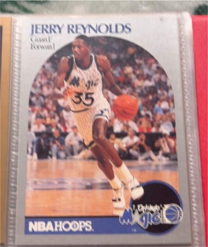1990-91 NBA Hoops #219 Jerry Reynolds — front