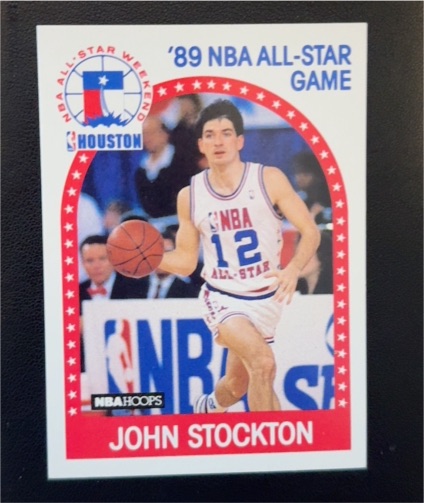1989 NBA Hoops #297 John Stockton — front