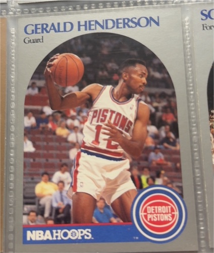 1990-91 NBA Hoops #106 Gerald Henderson — front
