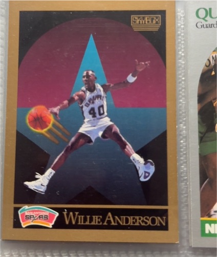 1990 SkyBox #252 Willie Anderson — front