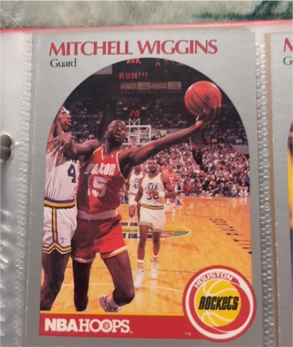 1990 NBA Hoops #130 Mitchell Wiggins — front