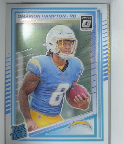 2025 Donruss Optic #212 Omarion Hampton — front