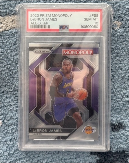 2023 Panini Prizm Monopoly #PS9 LeBron James All-Star Purple — front