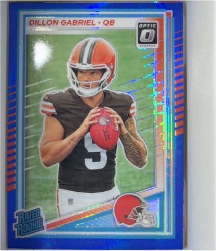 2025 Panini Donruss Optic #316 Dillon Gabriel Rated Rookie Blue Scope — front