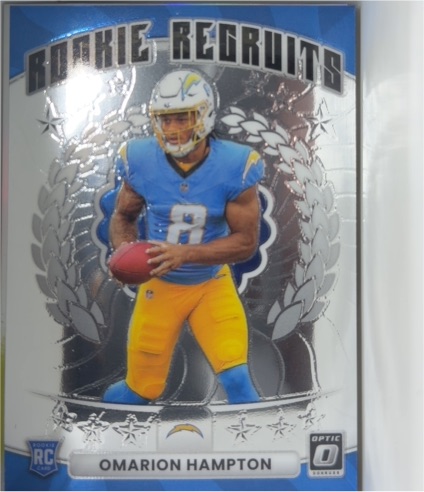 2025 Donruss Optic #12 Omarion Hampton Rookie Recruits — front
