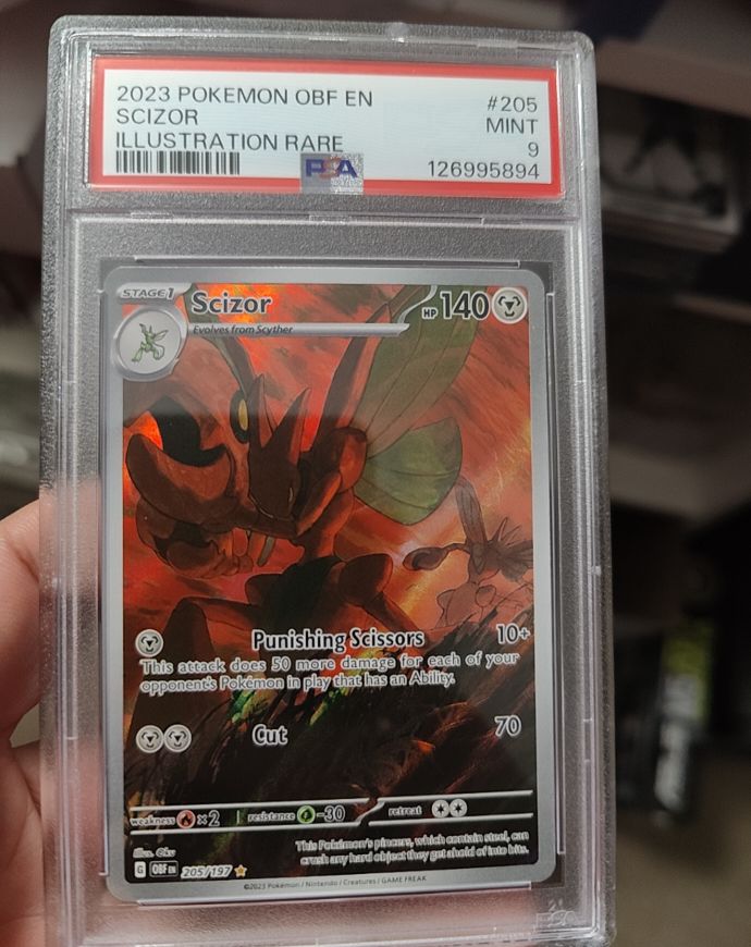 2023 Pokemon Obsidian Flames #205 Scizor Illustration Rare — front