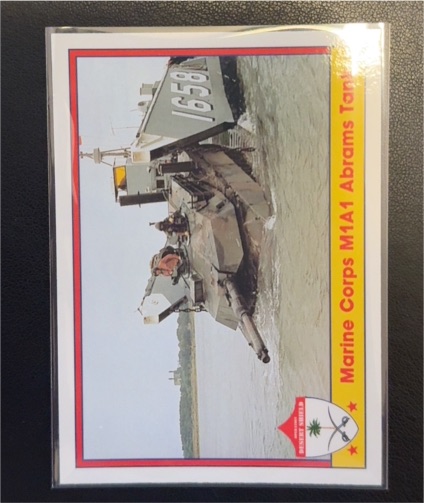 1991 Pacific Operation Desert Shield #25 Marine Corps M1A1 Abrams Tank — front