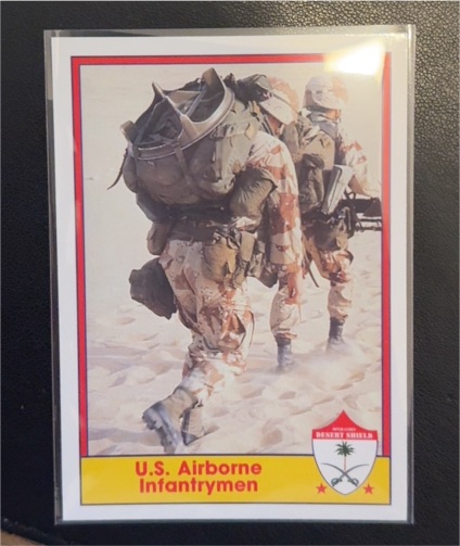 1991 Pacific Operation Desert Shield #7 U.S. Airborne Infantrymen — front