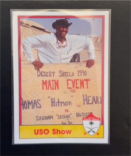 1991 Pacific Operation Desert Shield #4 Thomas Hearns — front